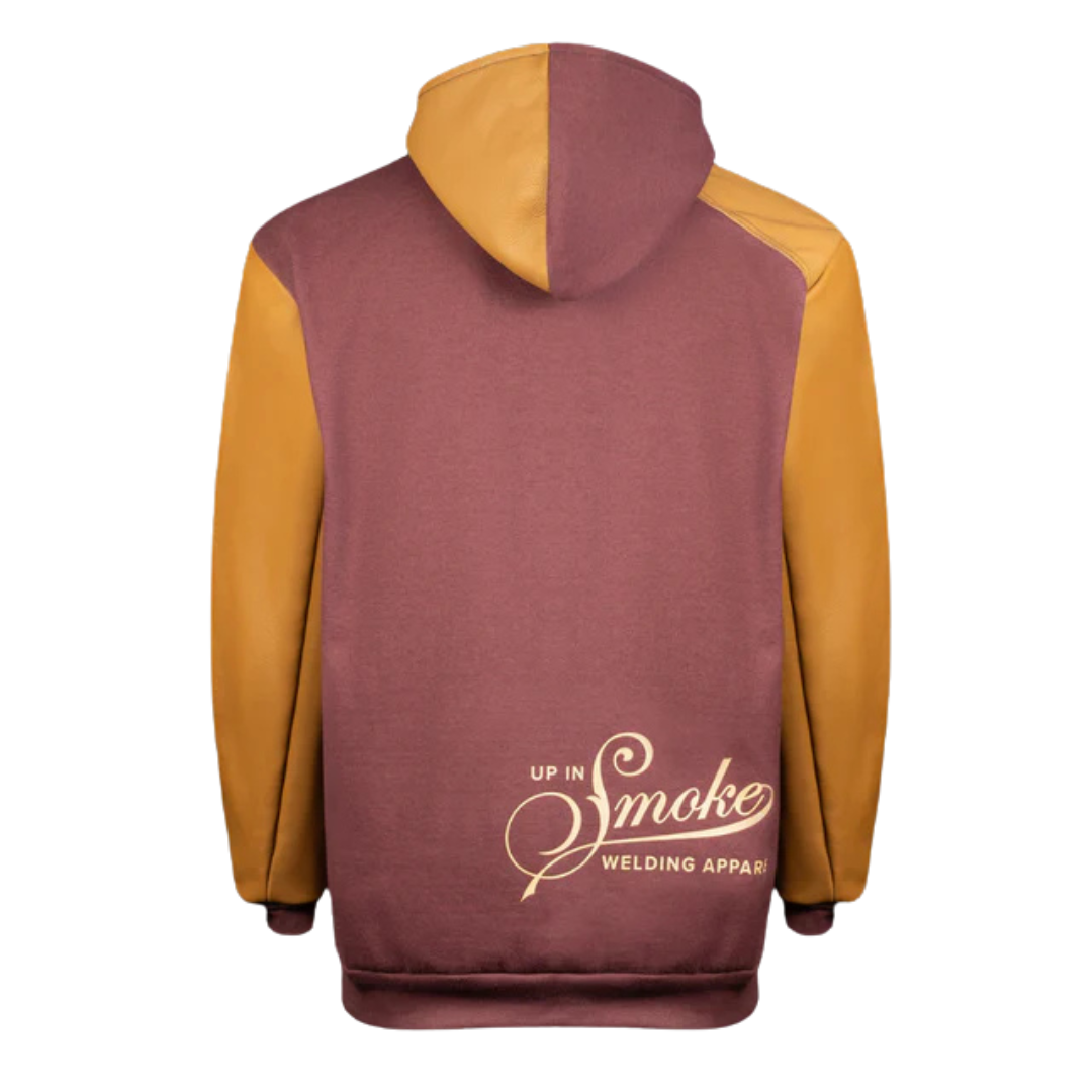 Up In Smoke THORAX FR Welding Hoodie - Maroon / Caramel