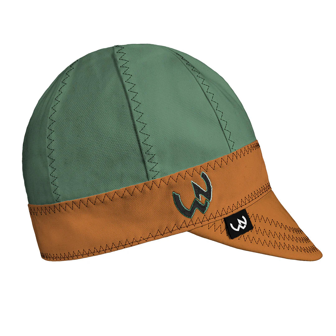 WelderNation The Poncho Sea Green/Saddle Welding Beanie