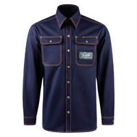 Up In Smoke Zestos Work Shirt - Navy