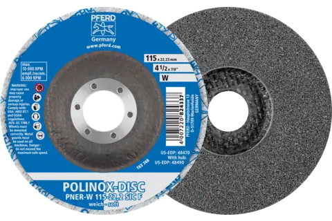 Pferd POLINOX Unitized Grinding Disc (5/pack)