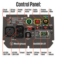 Westinghouse iGen5000DFc EFI Inverter Generator - Dual Fuel with CO Sensor
