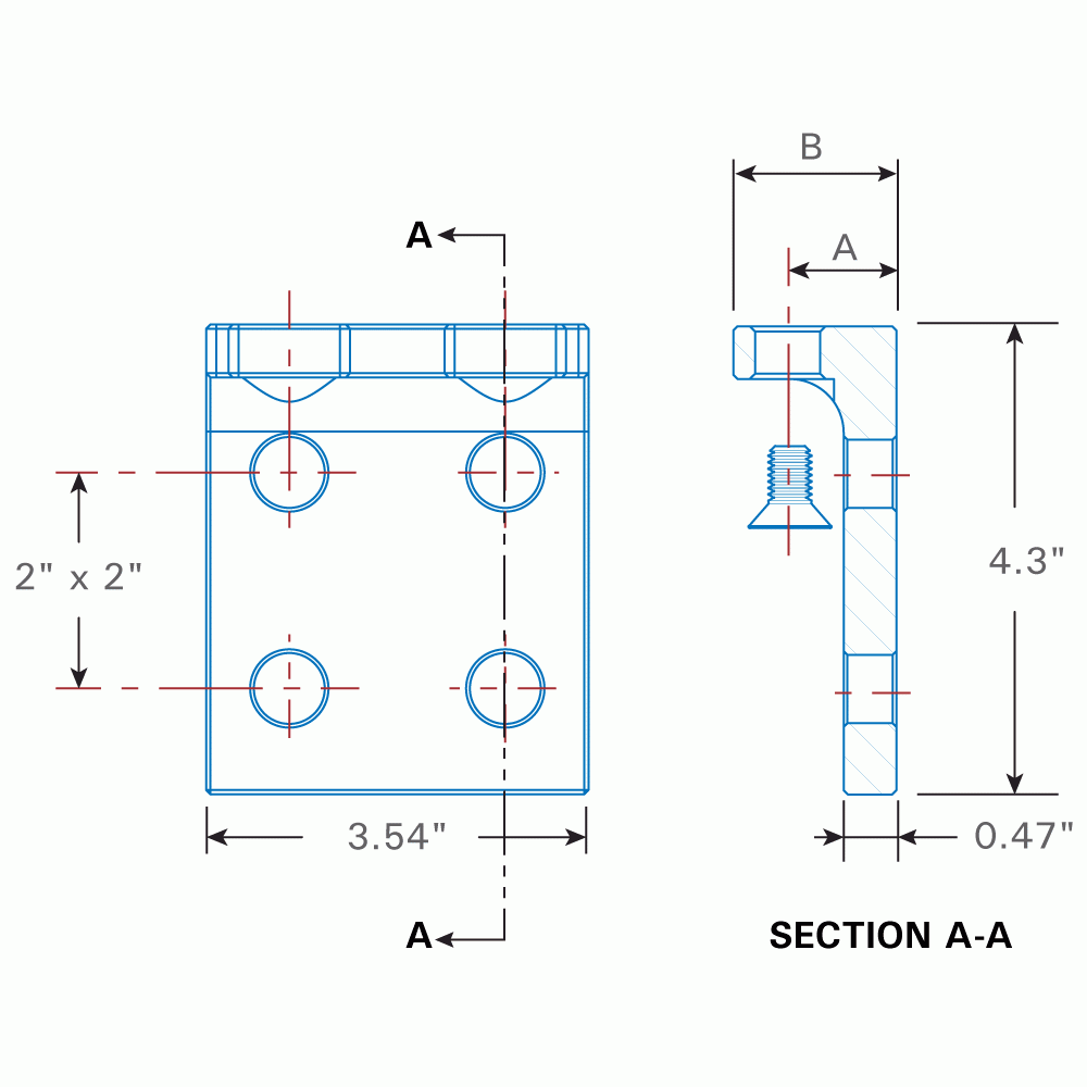 BuildPro Side Brackets for MAX Tables and Rhino Carts, Fits 5/8" Holes