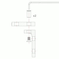 BuildPro Side Bracket for BuildPro Slotted Tables (5/8")