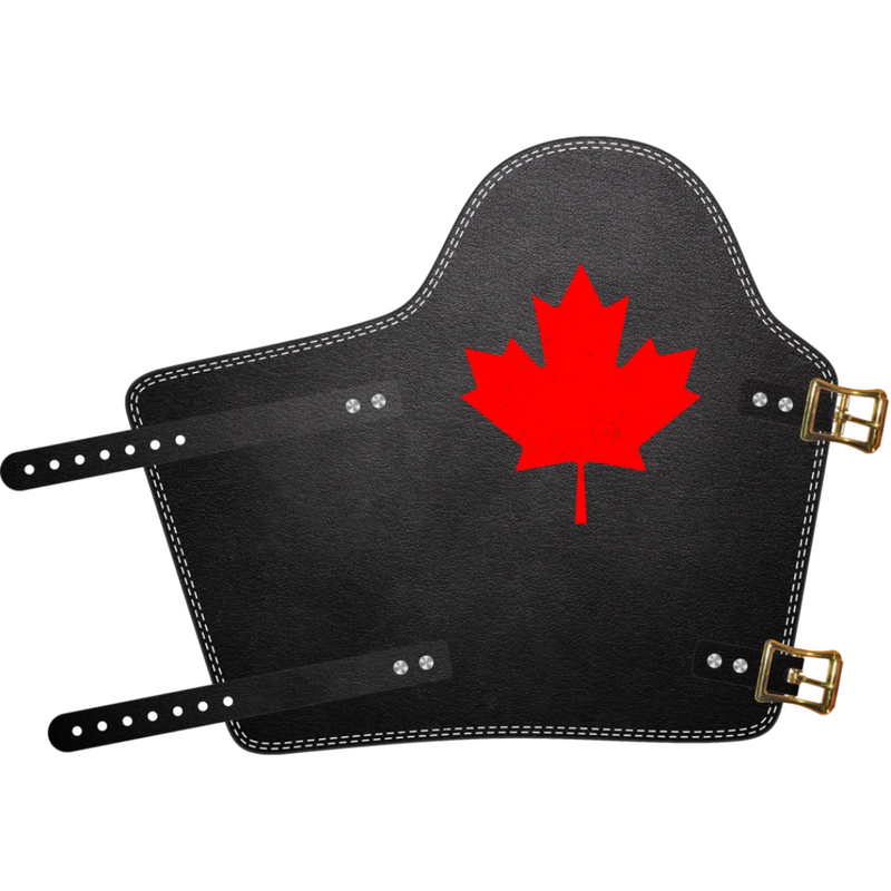 Canadian Maple Leaf Leather Welding Arm Pad