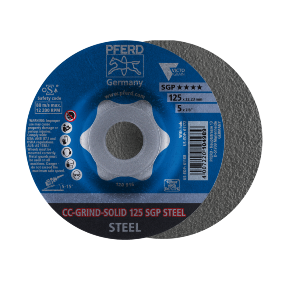 Pferd CC-Grind-Solid SGP Steel Grinding Discs