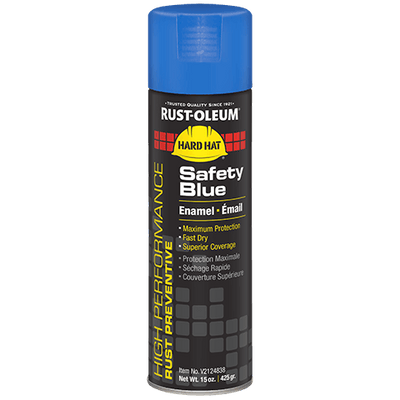 Rust-Oleum V2124838 Safety Blue Hard Hat Enamel Spray Paint