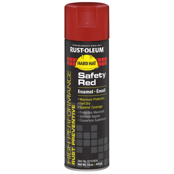 Rust-Oleum V2163838 Safety Red Hard Hat Enamel Spray Paint