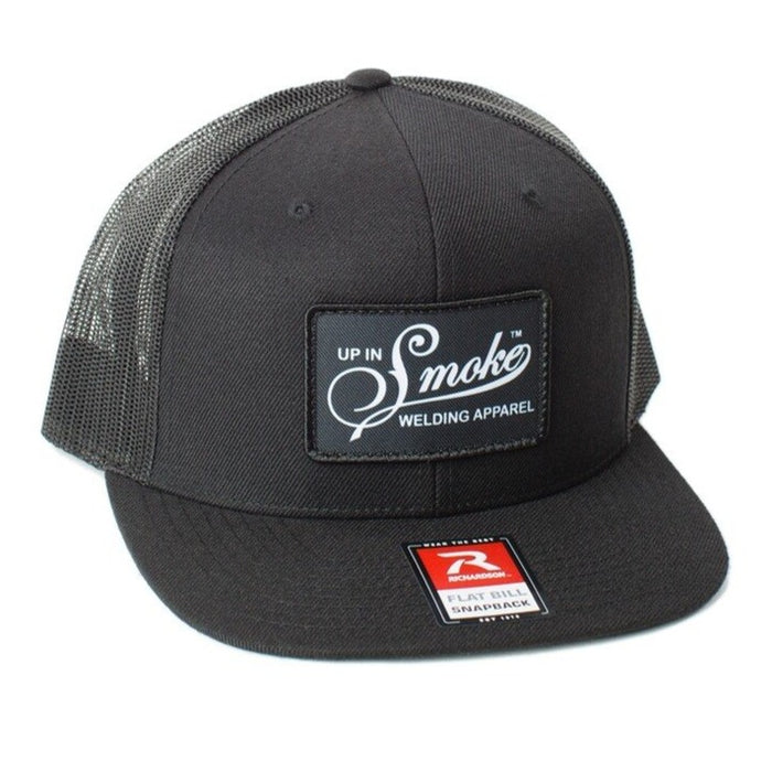 Up In Smoke BLACK/BLACK Mesh Snap Back Hat